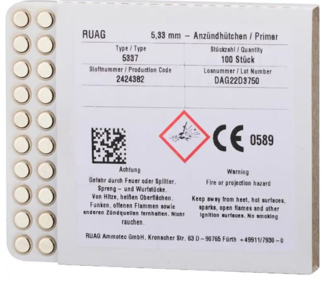 RWS LP No. 5337 Zündhütchen