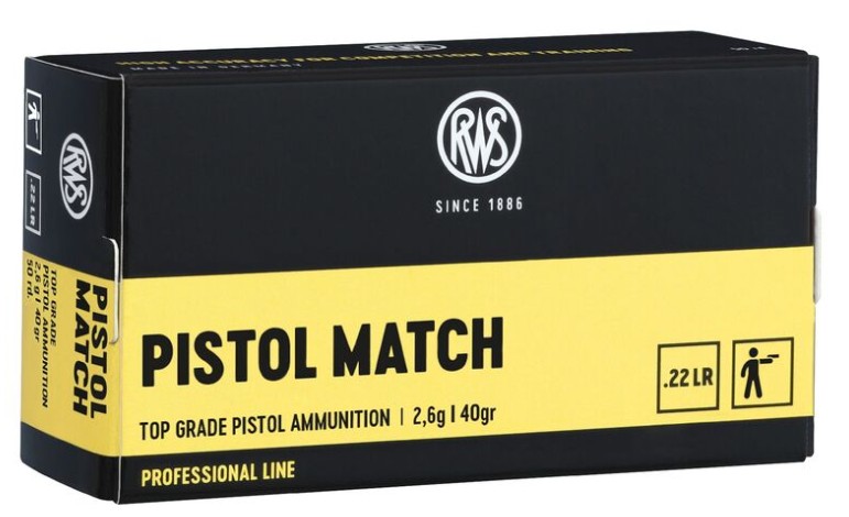 RWS Professional Line Pistol Match .22 LR 40gr.