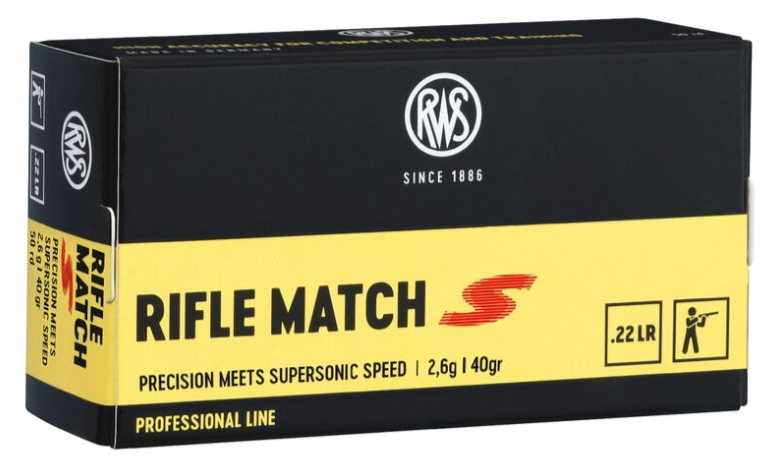 RWS Rifle Match S .22 LR 40gr.