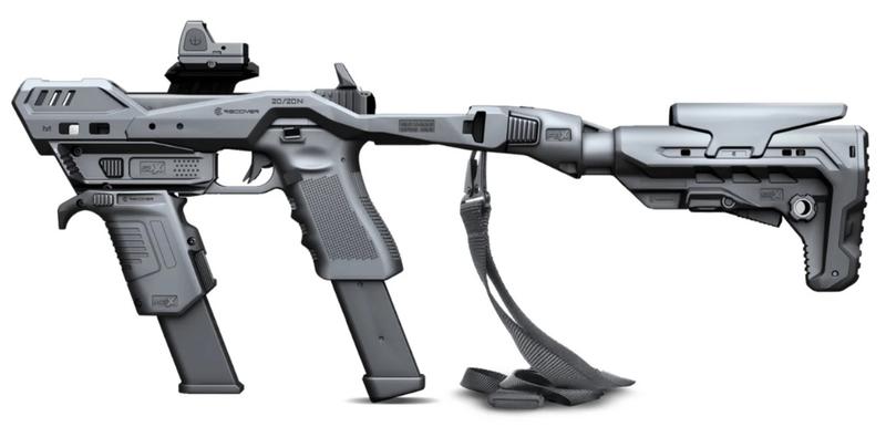 Recover 2020X Anschlagschaft Glock; schwarz