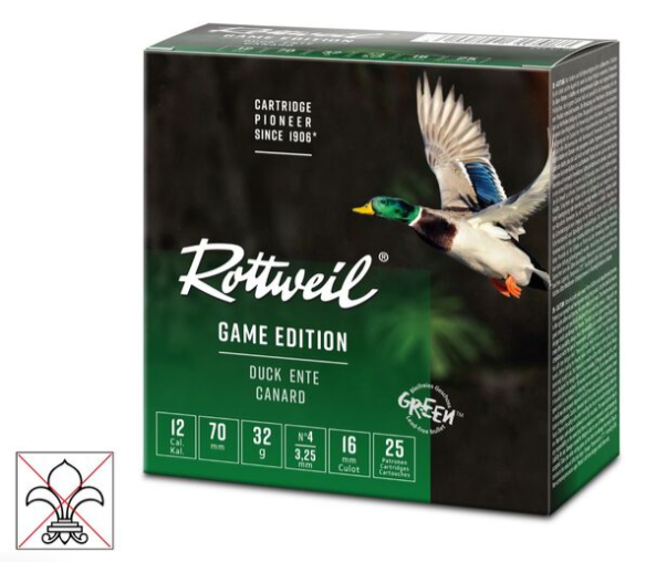 Rottweil Game Ente 12/70;  3,25mm; 36g