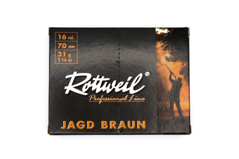 Rottweil Jagd Braun Plastik 16/70;  3,5mm; 31g