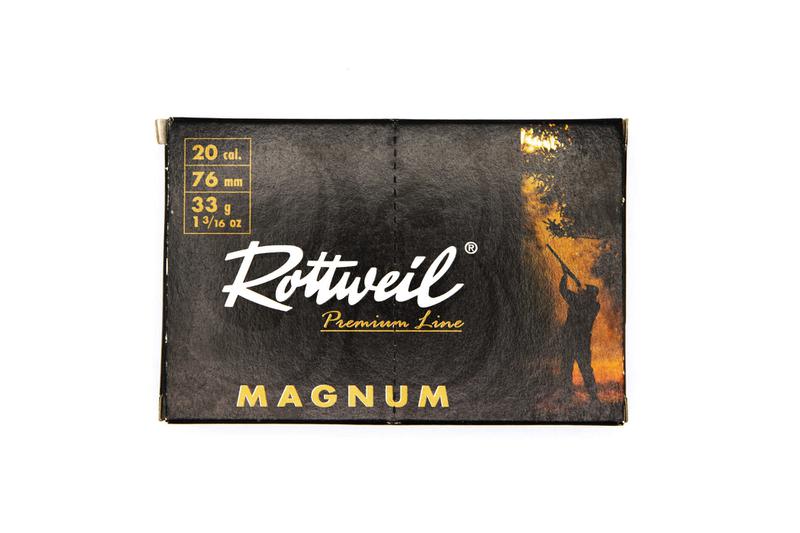 Rottweil Magnum 20/76;  2,7mm; 33g