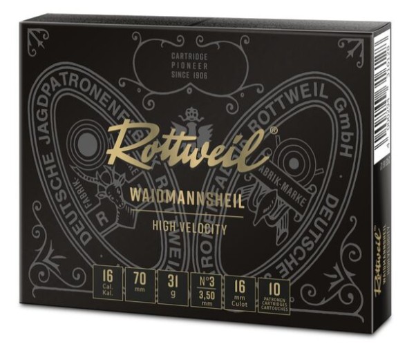 Rottweil Waidmannsheil Plastik 16/70;  3,5mm; 31g