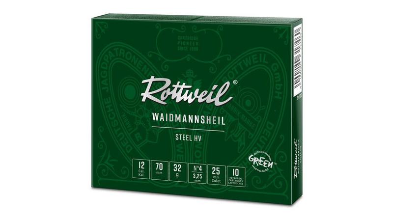 Rottweil Waidmannsheil Steel HV 12/70;  3,25mm; 32g