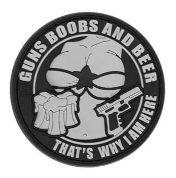 Rubber Patch Guns, Boobs & Beer JTG