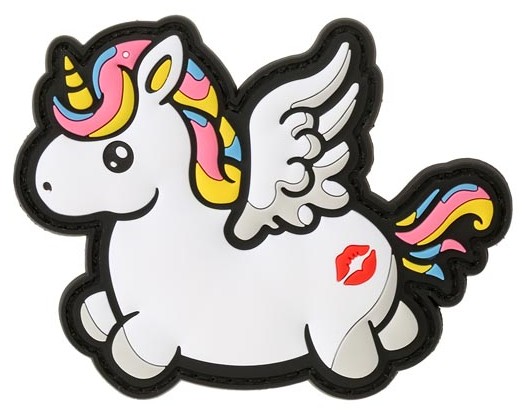 Rubber Patch Rainbow Unicorn JTG