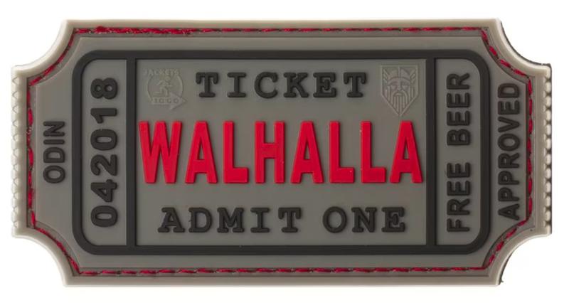 Rubber Patch Walhalla Ticket Grey Large