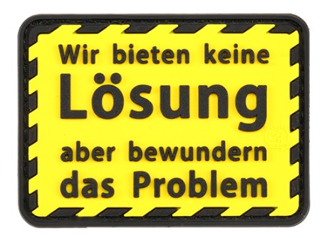 Rubber Patch Wir bieten keine Lösung JTG