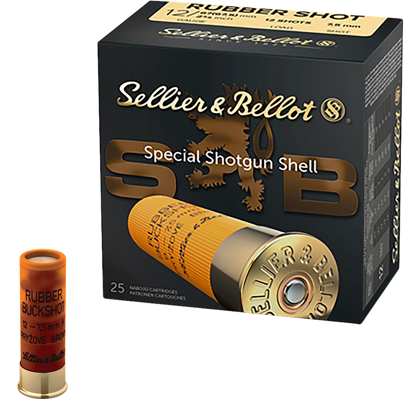 S&B Rubber Shot 12/67,5;  7,5mm; 9 Bälle