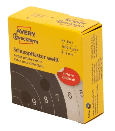 Schusspflaster 18mm Weiss