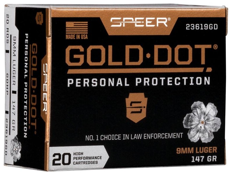Speer Gold Dot Personal Protection 9x19 / 9mm Para 147gr.