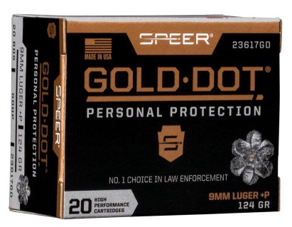 Speer Gold Dot Personal Protection 9x19 / 9mm Para +P 124gr.