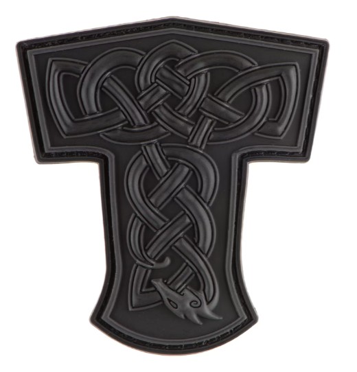 Thors Hammer Dragon Rubber Patch