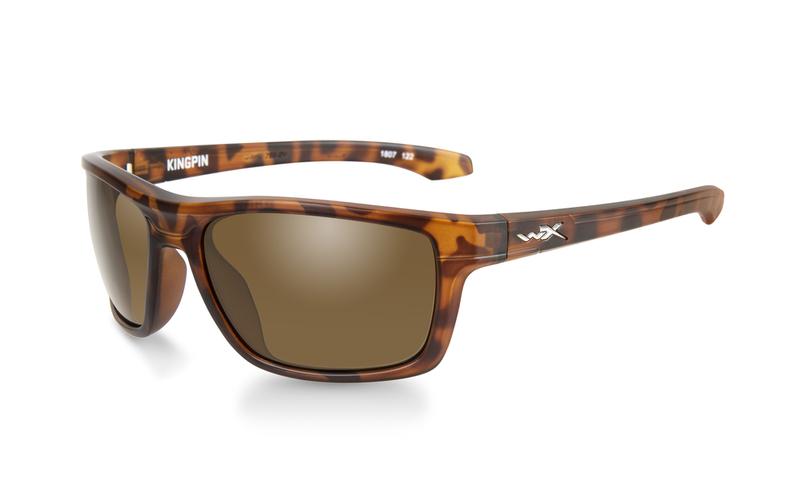 WILEY X Kingpin Brown Lens, Matte Demi Frame