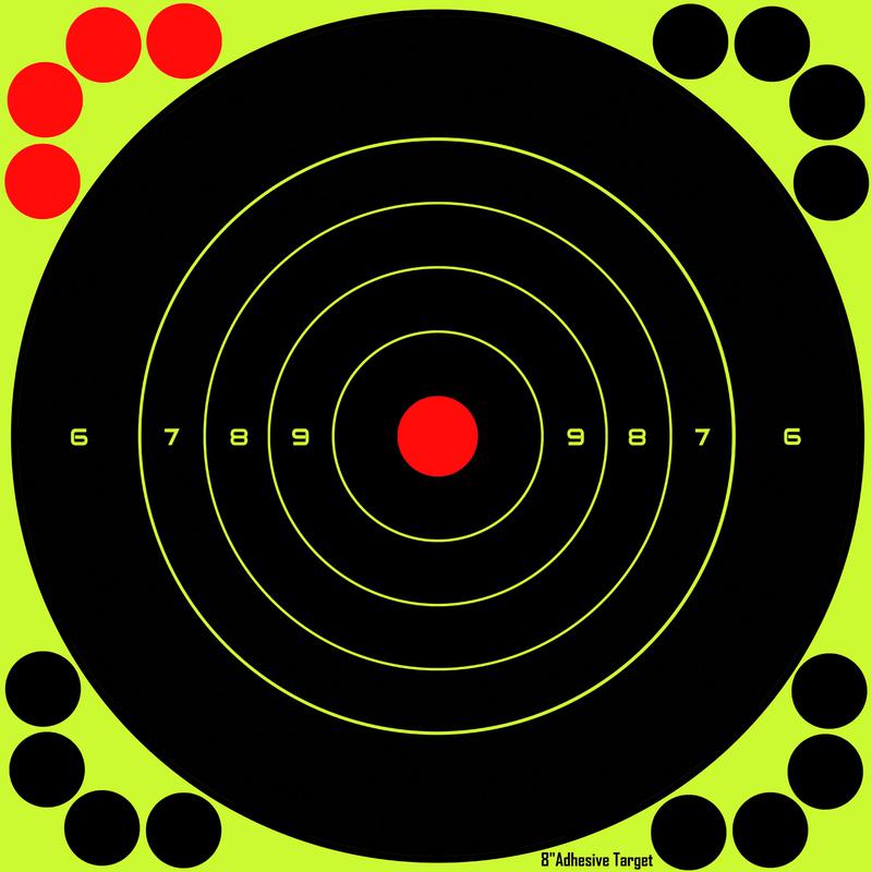Zielscheiben mit Trefferanzeige 17cm; 20 Stk.